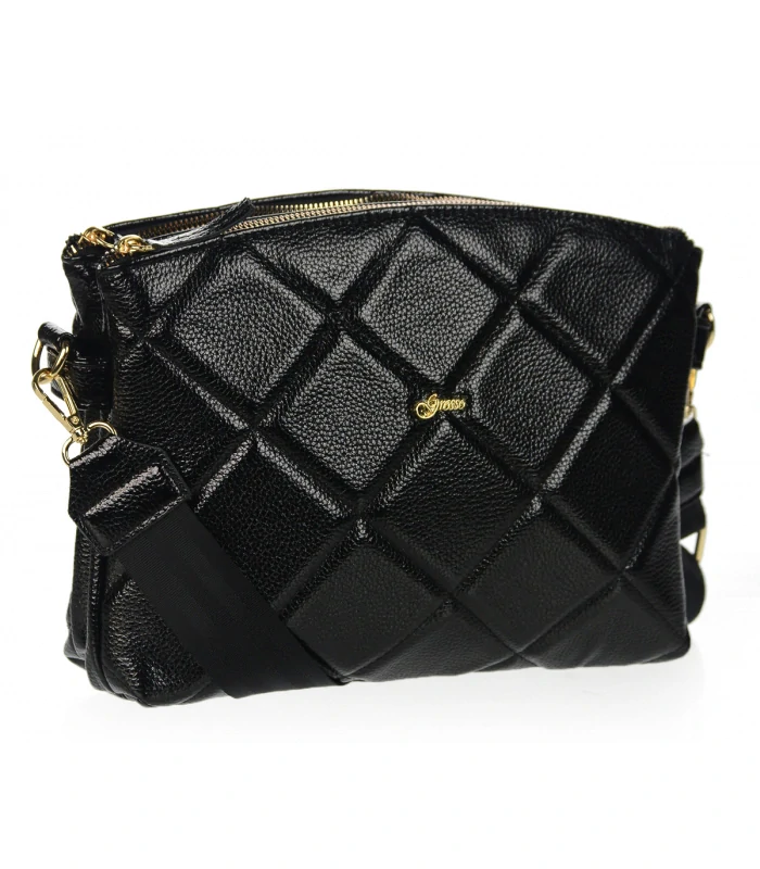 Čierna elegantná crossbody kabelka GROSSO 30x20x10