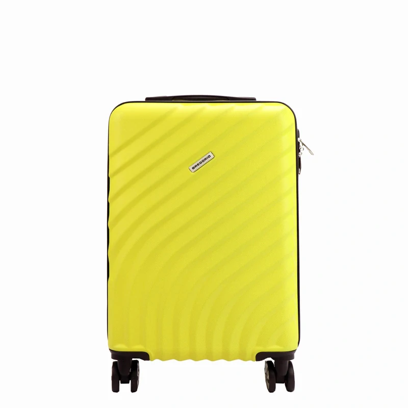 🧳 Malý žltý cestovný kufor Gregorio z polykarbonátu ABS – veľkosť S 55×38×22 cm