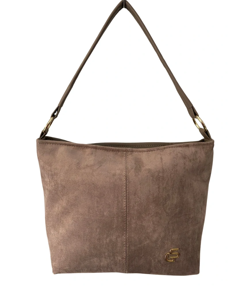 👜 Stredná mäkká hnedá crossbody kabelka s rúčkou na plece Grosso 34x24x12 cm