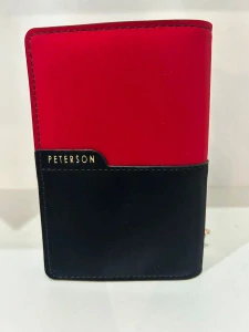 Dámska červeno-čierna peňaženka Peterson 13x9x4