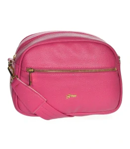 Ružová jednoduchá crossbody kabelka s remienkom Grosso 25x18x12