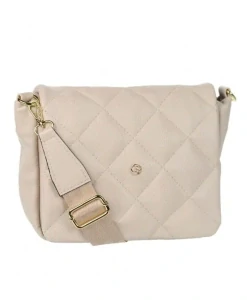 Béžová crossbody kabelka s remienkom Grosso 27x20x12