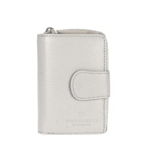 Kožená biela dámska elegantná peňaženka Peterson 12x10x3