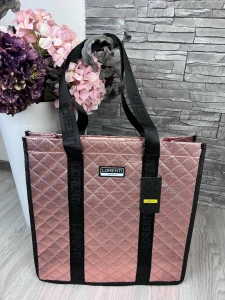 Veľká medená jednoduchá elegantná nákupná taška shopper bag Lorenti 42x41x15