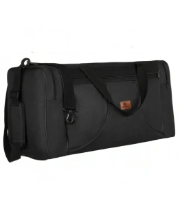 Veľká čierna texilná cestovná taška Peterson 65x35x28