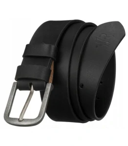 Pánsky kožený opasok Rovicky čierny 4/44/120 z pravej kože