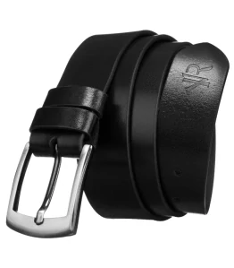 Pánsky kožený opasok Rovicky čierny 4/46/125 z pravej kože
