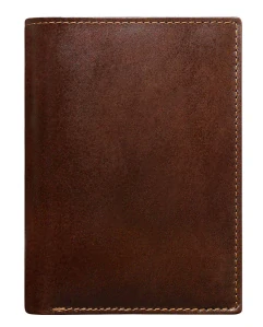 Hnedé malé kožené puzdro na karty a bankovky 10x8x1