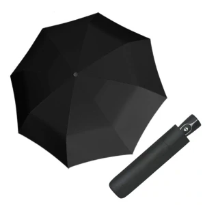 Magic Fiber UNI black - čierny pánsky plne automatický dáždnik Doppler 27cm