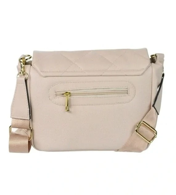 Béžová crossbody kabelka s remienkom Grosso 27x20x12