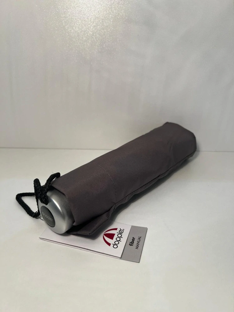 Mini Light Uni šedý - dámsky skladací dáždnik Doppler 22cm