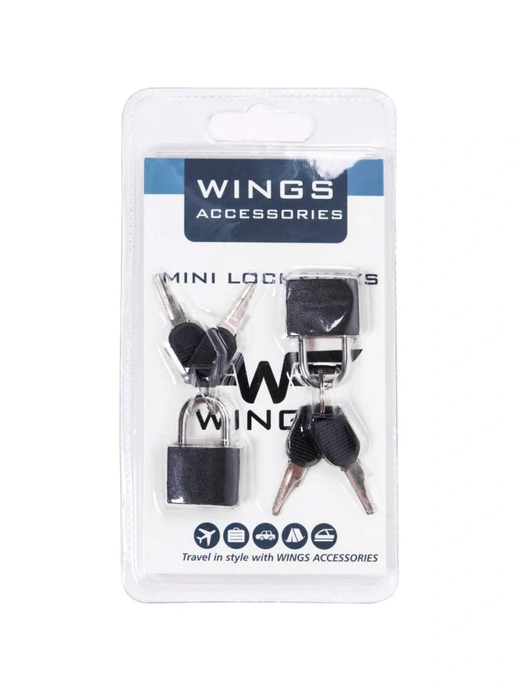 Visiaci zámok na kufor Wings 2 kusy