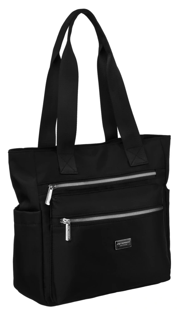 Čierna elegantná taška Peterson 30x29x14