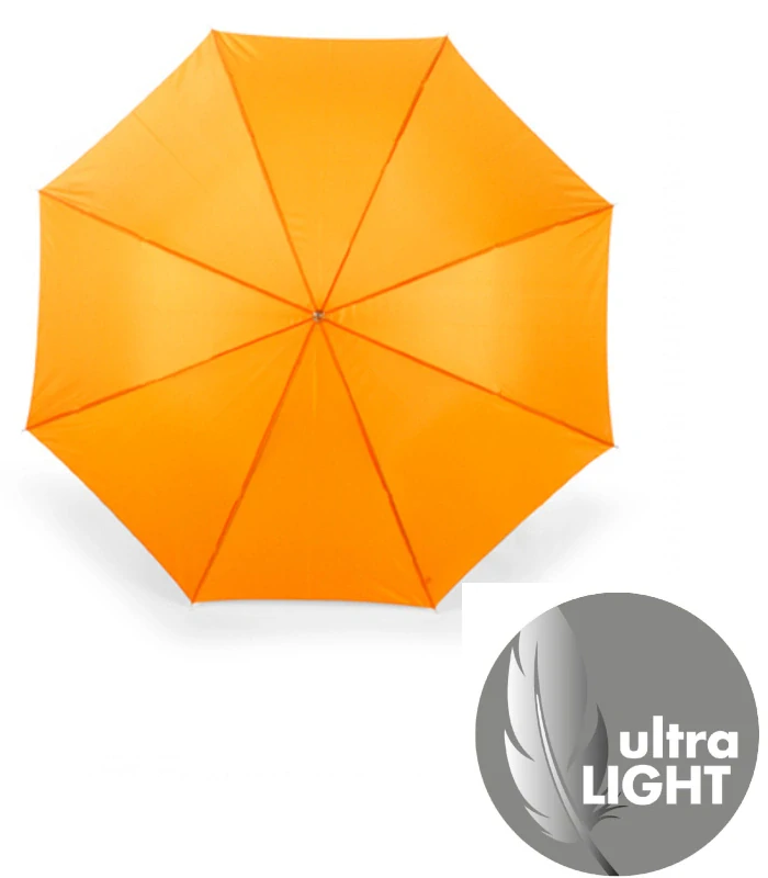 Oranžový dámsky skladací dáždnik Alu Light Uni Doppler 23cm