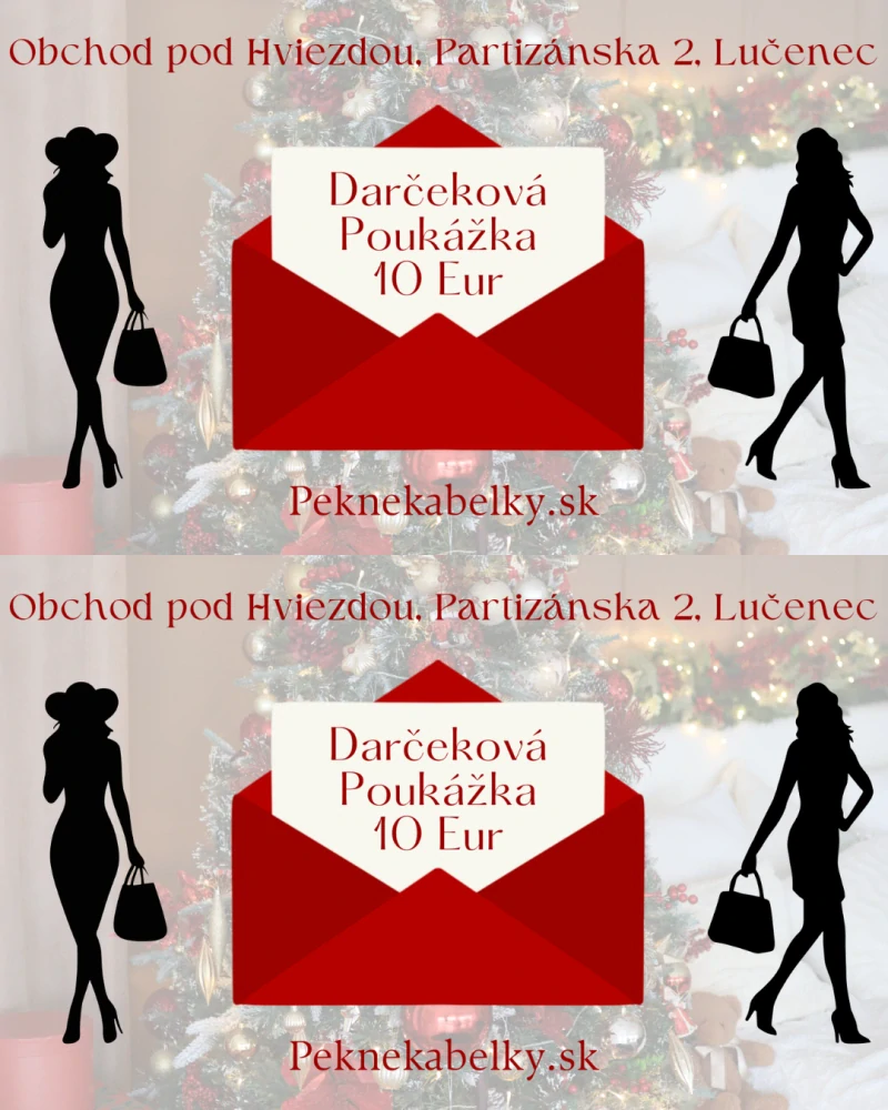 Elektronická darčeková poukážka na celý sortiment v hodnote 10 Eur
