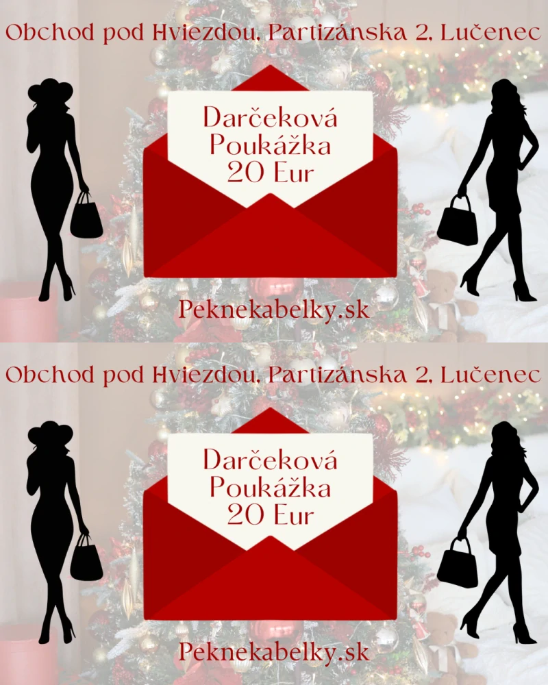 Elektronická darčeková poukážka na celý sortiment v hodnote 20 Eur