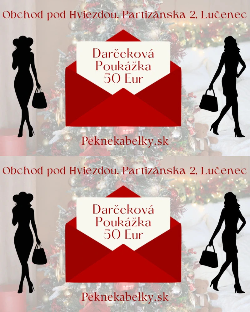 Elektronická darčeková poukážka na celý sortiment v hodnote 50 Eur