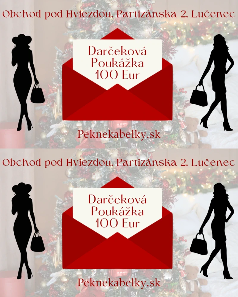 Elektronická darčeková poukážka na celý sortiment v hodnote 100 Eur