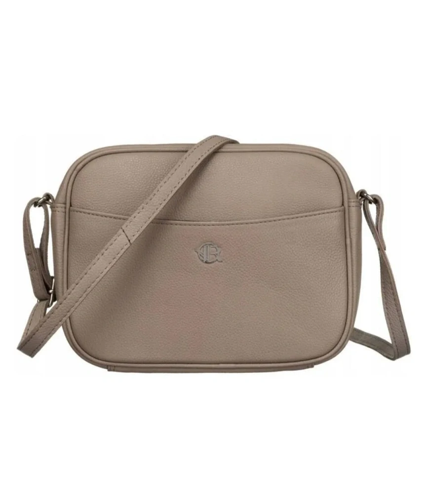 Hnedá kožená crossbody messenger kabelka z prírodnej kože Rovicky 22x16x6