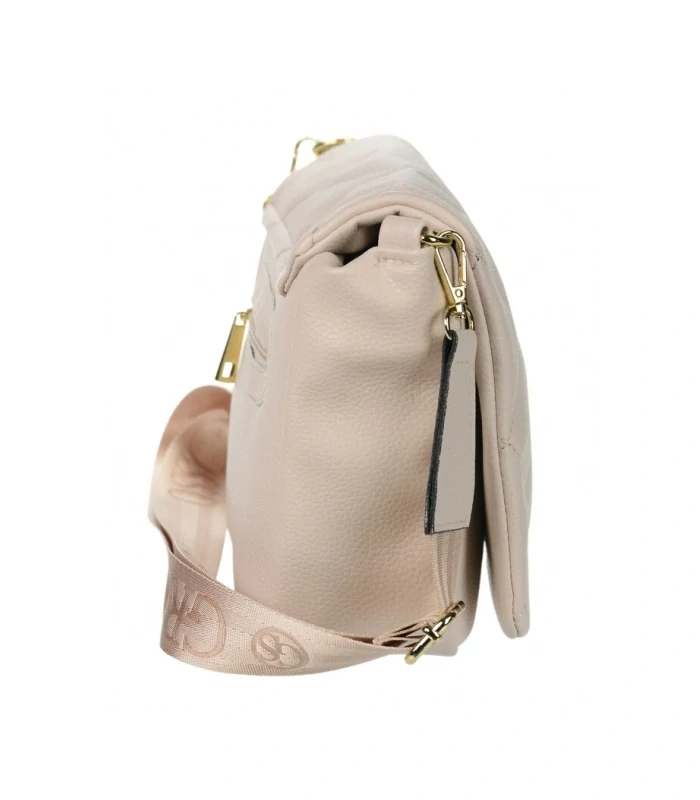 Béžová crossbody kabelka s remienkom Grosso 27x20x12