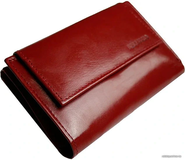 Dámska červená elegantná kožená peňaženka s nápisom Grosso 14x10x3