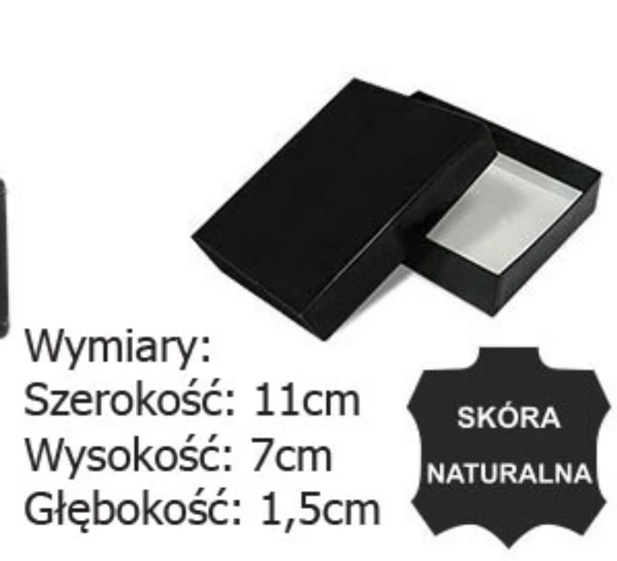Čierne malé kožené puzdro na karty s prackou 11x7x1,5