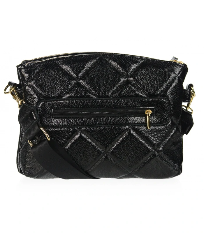 Čierna elegantná crossbody kabelka GROSSO 30x20x10