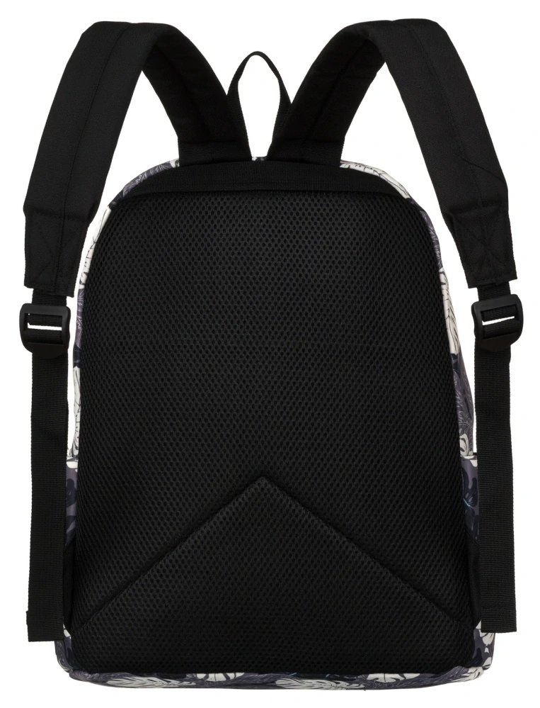 Šedý vzorovaný batoh Peterson s kapsou so zipsom 39x30x15