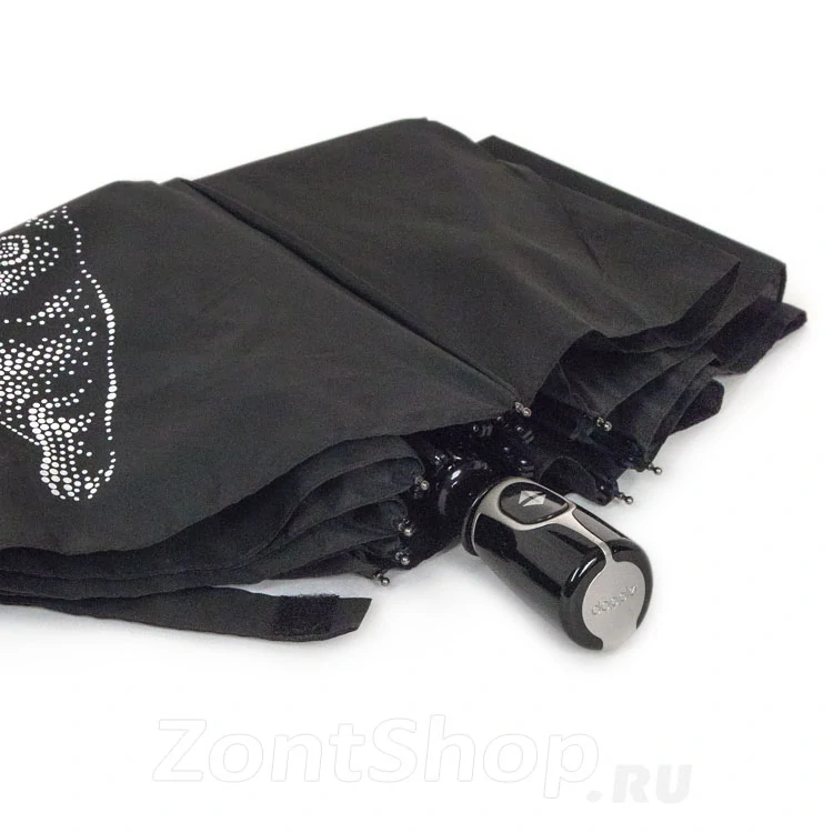 Fiber Magic Cats - dámsky plne automatický dáždnik Doppler s mačkou čierny 28cm