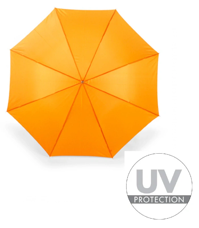 Oranžový dámsky skladací dáždnik Alu Light Uni Doppler 23cm