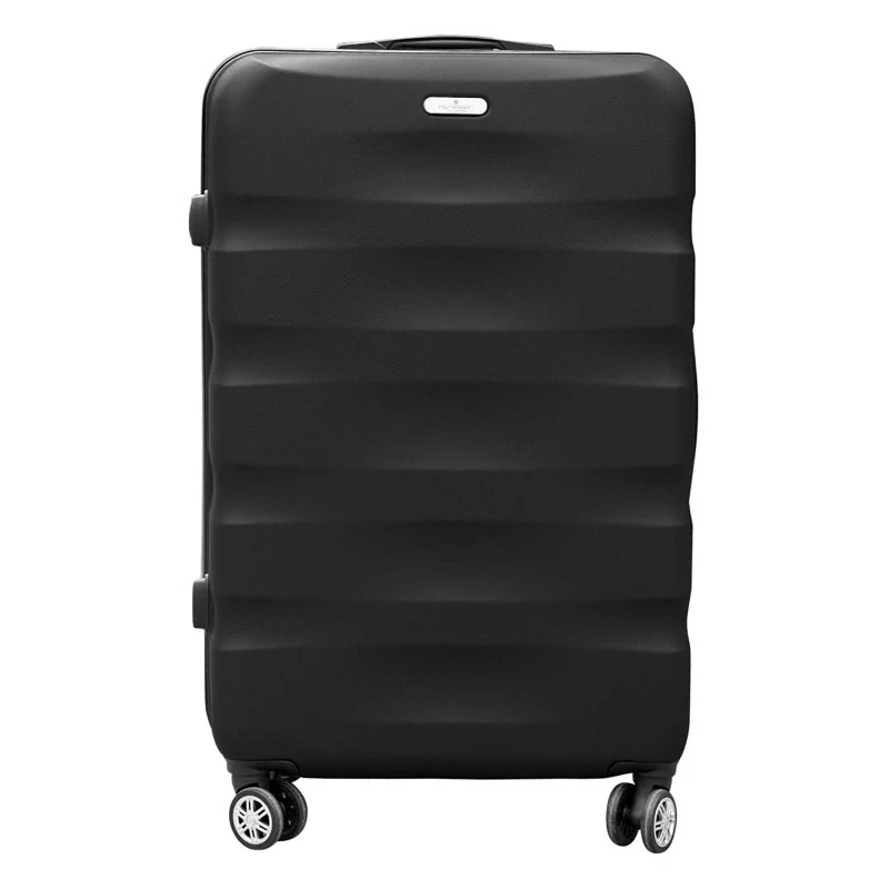 🧳 Malý čierny cestovný kufor Peterson z polykarbonátu ABS – veľkosť S 55×35×23 cm