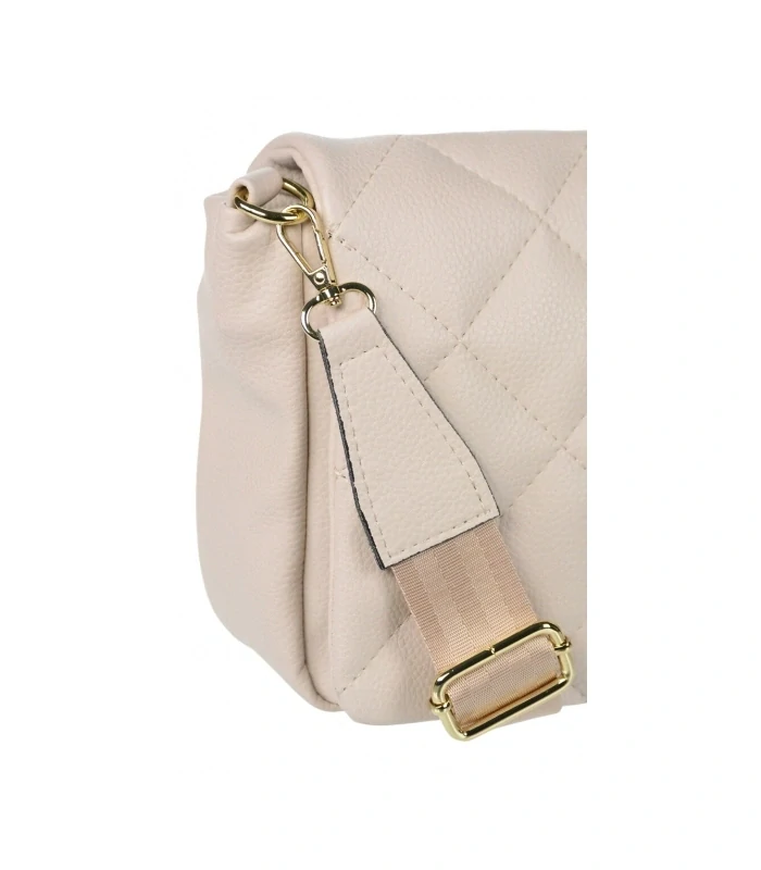 Béžová crossbody kabelka s remienkom Grosso 27x20x12