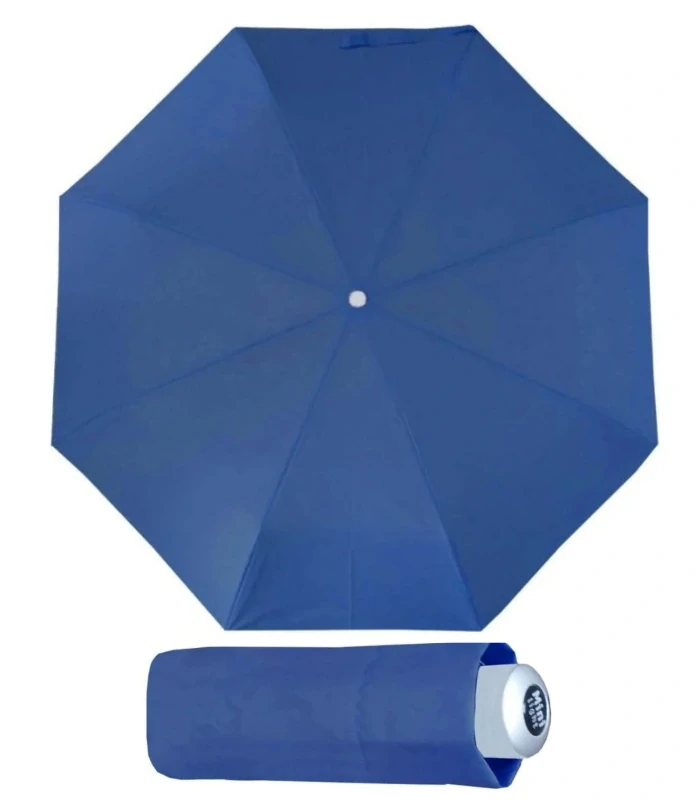 Modrý skladací dáždnik Mini Light Uni Crystal Blue Doppler 22cm
