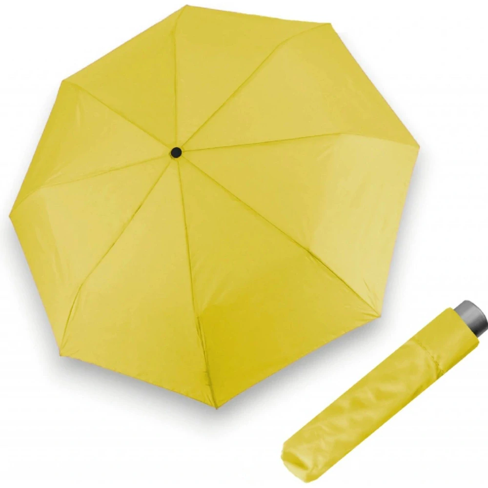 Žltý dámsky skladací dáždnik Mini Light Uni Derby 22cm