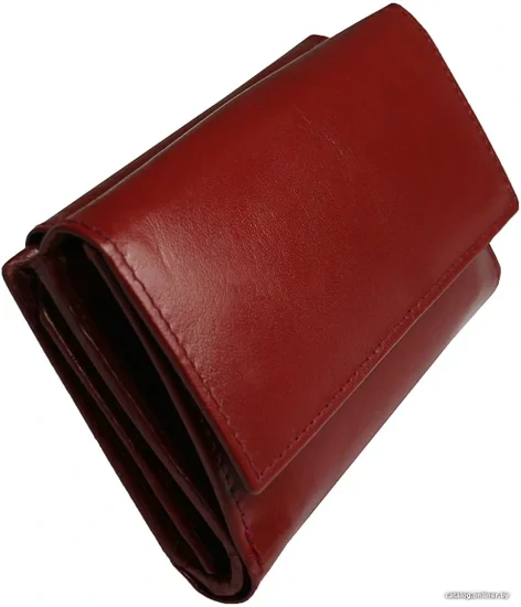 Dámska červená elegantná kožená peňaženka s nápisom Grosso 14x10x3