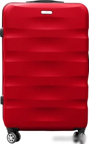 🧳 Malý červený cestovný kufor Peterson z polykarbonátu ABS – veľkosť S 55×35×23 cm