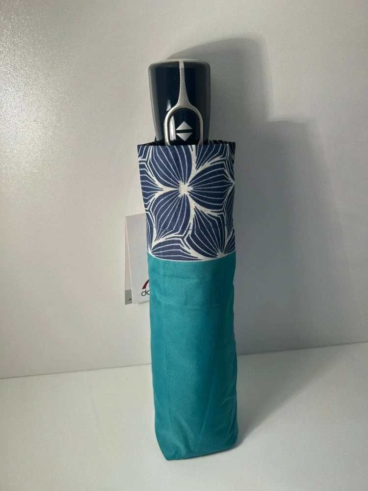Fiber Magic STYLE - dámsky plne automatický dáždnik Doppler modrý 28cm