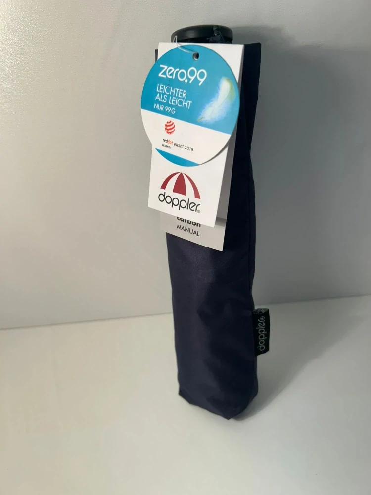Zero 99 - detský/dámsky skladací dáždnik Doppler tmavomodrý 21cm 99g
