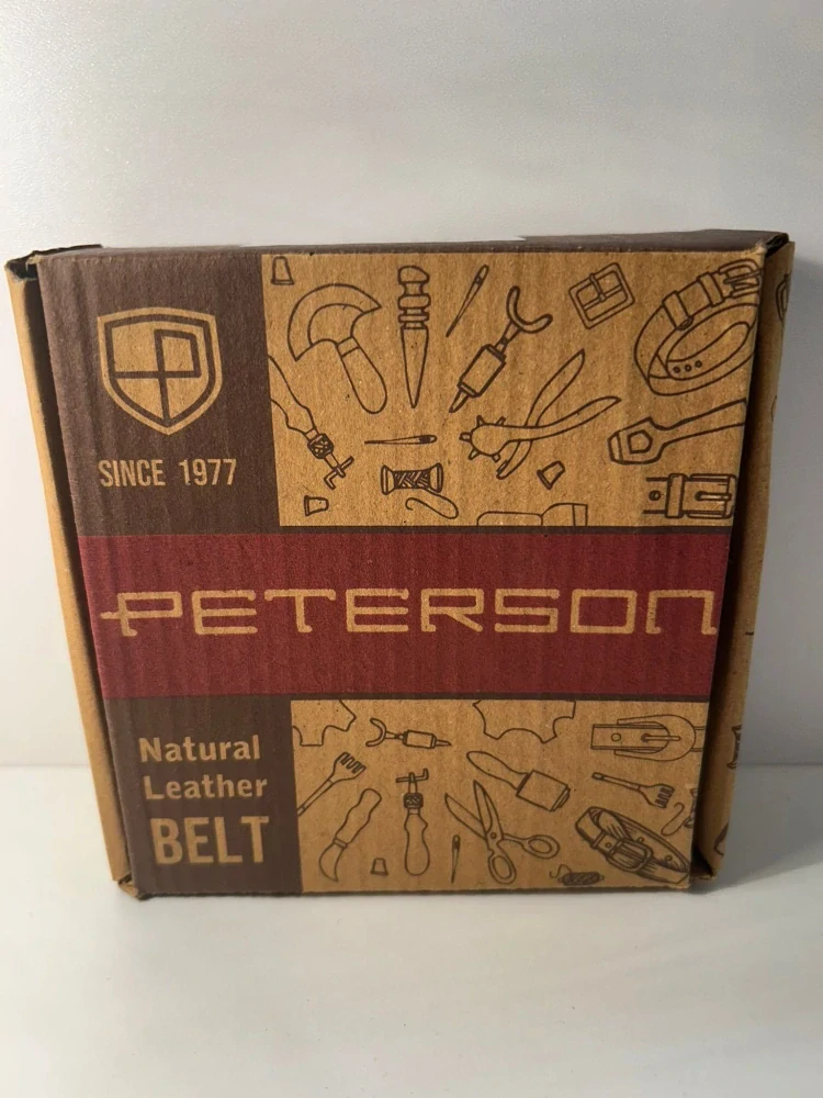 Pánsky kožený opasok Peterson čierny 4/44/120 z pravej kože.