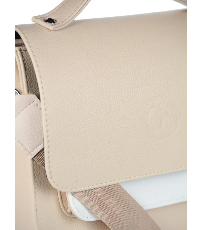 Béžová crossbody kabelka s rúčkou GROSSO 25x22x12