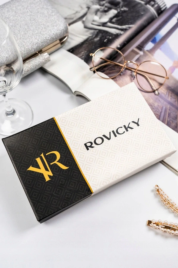 Dámska krémová peňaženka Rovicky so zipsom 13x9x3