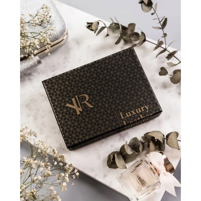 Kožená čierna dámska elegantná peňaženka Rovicky 13x10x3