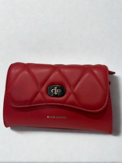 Červená crossbody kabelka David Jones 23x14x10
