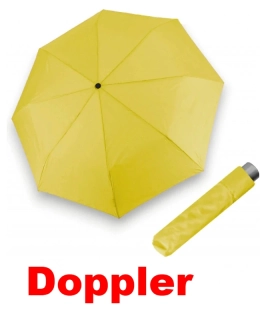 Žltý dámsky skladací dáždnik Mini Light Uni Doppler 22cm