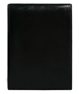 💳 Malé kožené puzdro na karty a bankovky čierne slim RFID 10x8x1 cm