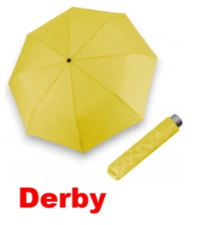 Žltý dámsky skladací dáždnik Mini Light Uni Derby 22cm