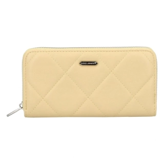 Dámska žltá peňaženka so zipsovým zapínaním David Jones 20x10x3