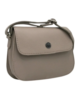 Malá hnedá štýlová kožená crossbody kabelka z prírodnej kože Peterson 18x14x5