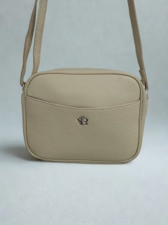 Béžová kožená crossbody messenger kabelka z prírodnej kože Rovicky 22x16x6