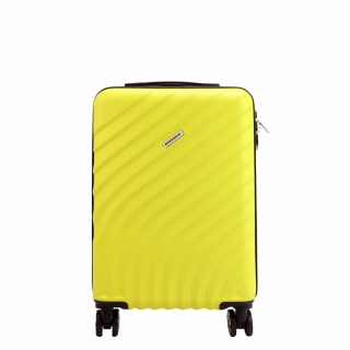 🧳 Malý žltý cestovný kufor Gregorio z polykarbonátu ABS – veľkosť S 55×38×22 cm